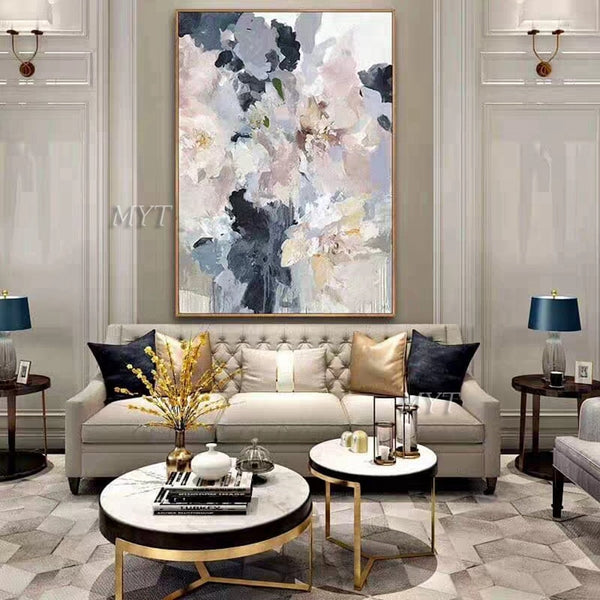 Abstract flowers Oil Painting 100% Hand Painted